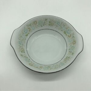 Vintage Noritake Paula Floral White Green Lugged Cereal Bowl Japan Replacement